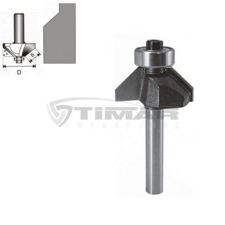 Dedra  07F101A Élmaró (fóz kés) csapágyas, 45°-os, 6x9,52x26,6mm