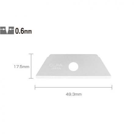 Olfa  Ipari pót trapézpenge 17,5mm/0,6mm/5db  RSKB-2/5