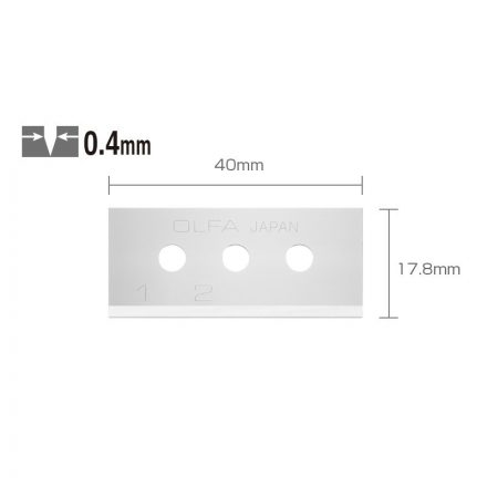 Olfa  Biztonsági pótpenge SÁRGA 17,8mm/0,4mm/10db  SKB-10/10B