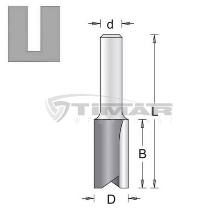 Hikoki  754054 Profilmaró egyenes csap: 8mm, hossz: 19mm, átmérő: 6mm