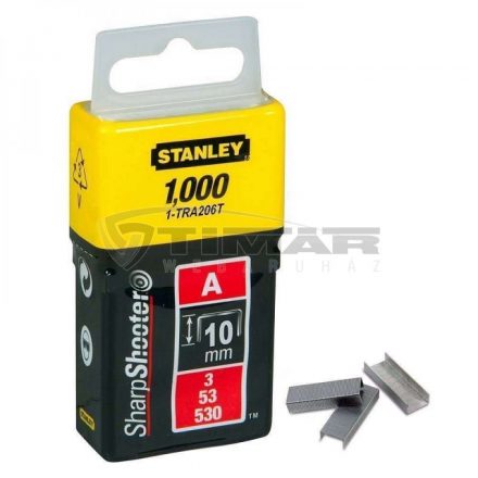 Stanley  1-TRA206T 10mm-es ˝A˝ kapocs A5/53530 1000db/csomag