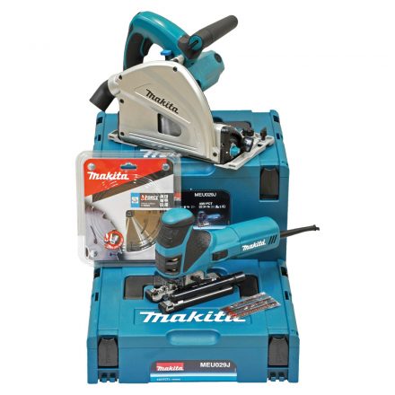 Makita  MEU029J Hálózati gép szett (SP6000+4351FCT) +vezetősínnel és síntartóval, MakPac koffer