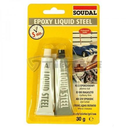 Soudal  Epoxy folyékony, fém szürke 2x15ml 124932