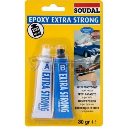 Soudal  Epoxy ragasztó, szuper erős 2x15ml 124850