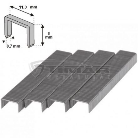 Dedra 11Z106  Tűzőgépkapocs  6mm 1000db / csomag