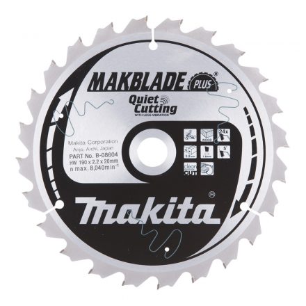 Makita  B-08604 Körfűrésztárcsa Makblade plus 190x20mm Z24