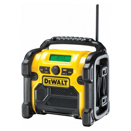 DeWalt  DCR019-QW Compact XR Akkus/hálózati rádió 12V-14,4V-18V akku és töltő nélkül