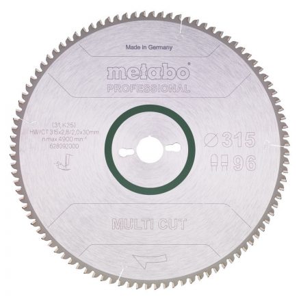 Metabo  628092000 Körfűrésztárcsa 315x30mm Z96