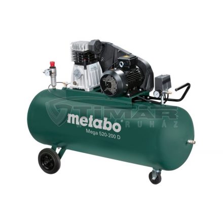 Metabo  Mega520-200D Kompresszor 200Liter, 10bar 601541000