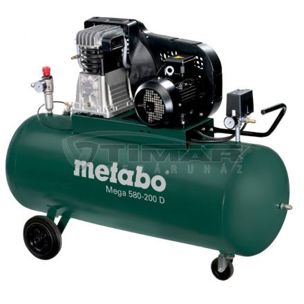 Metabo  Mega580-200D Kompresszor 200Liter, 11bar 601588000