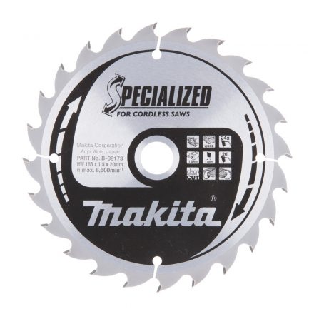 Makita  B-09173 Körfűrésztárcsa 165x20 Z24