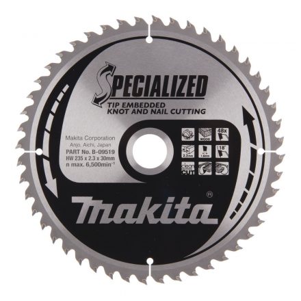 Makita  B-09519 Körfűrésztárcsa 235x30 Z4