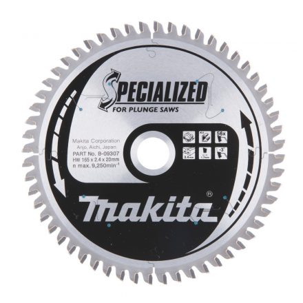 Makita  B-09307 Körfűrésztárcsa alu 165/20mm Z56