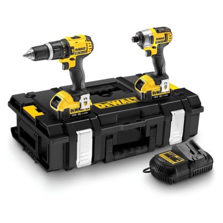 DeWalt  DCK285M2-QW Akkus Combopack (DCD785+DCF885) 18V 2x4,0Ah T-STAK