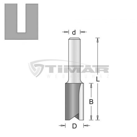 Hikoki  754004 Profilmaró egyenes csap: 6mm, hossz: 19mm, átmérő: 6mm