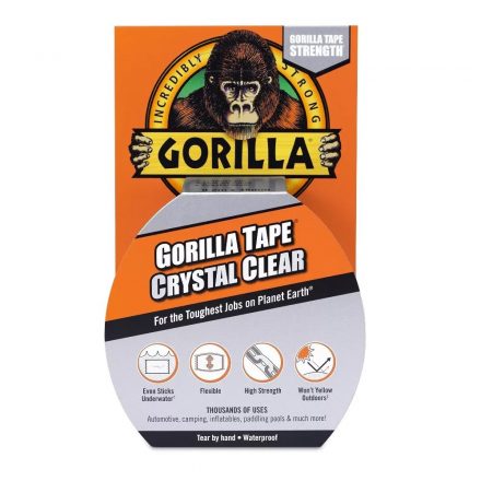 Gorilla  Tape Crystal Clear Repair Ragasztószalag/javítószalag ÁTLÁTSZÓ, vízálló 48mm/8,2m 3044700