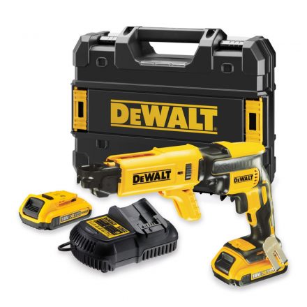 DeWalt  DCF620D2K-QW Akkus gipszkartoncsavarozó +társzerkezettel 18V 2,0Ah T-STAK