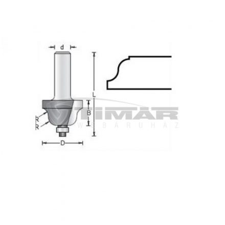 Hikoki  754096 Marófej átmérő:8x25,4x15,9 profil