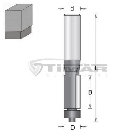 Hikoki  754035 Szintbemaró (élszintbemaró) csapágyas, csap:6mm, hossz:25,4mm, átmérő:12,7mm