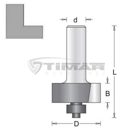 Hikoki  754098 Falcmarókés csapágyas, csap: 8mm, hossz: 12,7mm, átmérő: 31,7mm