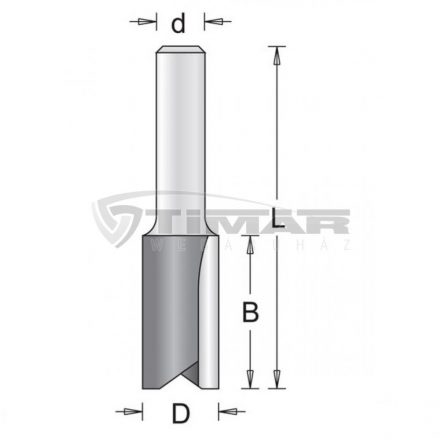 Hikoki  754131 754070 Profilmaró egyenes csap: 12mm, hossz: 19mm, átmérő: 6mm