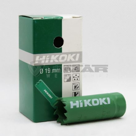 Hikoki  752104 HSS Bi-Metál Lyukfűrész (körkivágó) 19mm