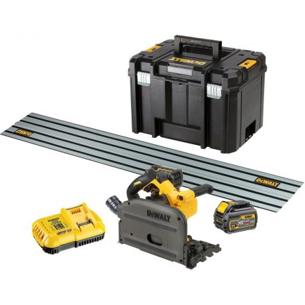 DeWalt  DCS520T2R-QW Akkus merülőfűrész +vezetősínnel FLEXVOLT 54V 6,0Ah T-STAK