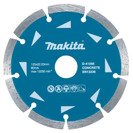 Makita  D-41595 Long-Life Gyémánt vágótárcsa szegmentált, beton 125x22,23mm