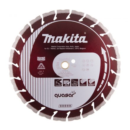 Makita  B-13465 Quasar 3DDG Gyémánt vágótárcsa szegmentált, beton/tégla 350x20/25,4mm