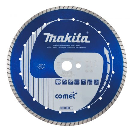 Makita  B-13041 Comet Turbo Gyémánt vágótárcsa folyamatos, tégla/kő 300x25,4mm