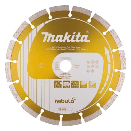 Makita  B-54025 Nebula Gyémánt vágótárcsa szegmentált, beton/vasbeton/tégla 230x22,23mm