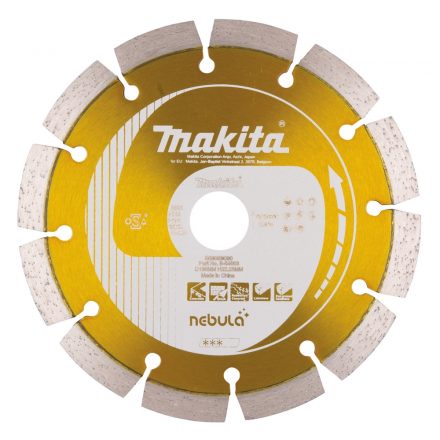 Makita  B-54003 Nebula Gyémánt vágótárcsa szegmentált, beton/vasbeton/tégla 150x22,23mm