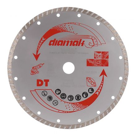 Makita  D-61173 Diamak Gyémánt vágótárcsa folyamatos, beton/vasbeton/tégla 230x22,23mm