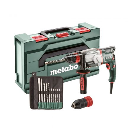 Metabo  UHE2660-2 Quick Fúró-vésőkalapács +fúró-vésőszár készlet SDS-Plus 800W metaBOX 145 L 600697510