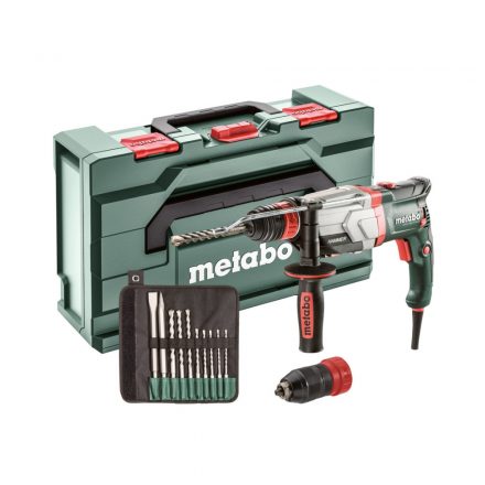 Metabo  UHEV2860-2 Quick SET Fúró-vésőkalapács +fúró-vésőszár készlet SDS-Plus 1100W metaBOX 145 L 600713510