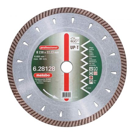 Metabo  628128000 Professional UP-Turbo Gyémánt vágótárcsa folyamatos, beton/tégla 230x22,23mm