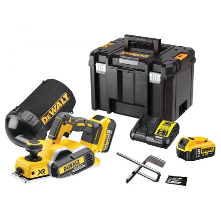 DeWalt  DCP580P2-QW Akkus gyalu 82mm 18V 5,0Ah T-STAK