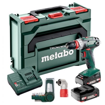 Metabo  BS18 Quick Set Akkus fúrócsavarozó 18V Li-Power 2x2,0Ah, metaBOX145 602217870