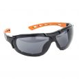 Munkavédelmi Szemüveg EUROLUX 60993 füstszínű, szivacsbetéttel, 3-as fényszűrő