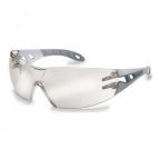 Munkavédelmi Szemüveg UVEX PHEOS 9192881 ezüst tükrös, vegyszerálló, UV-védelem, szürke szár