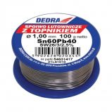 Dedra Forrasztódrót folyasztószerrel 1,0mm 100g Pb40Sn60 (31L61010)