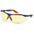 Munkavédelmi szemüveg UVEX I-VO 9160520 sárga, kék/narancs szár, karc-, vegyszerálló