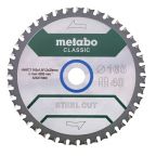 Metabo  628273000 Körfűrészlap 165x20mm Z40 Steel cut-classic