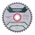 Metabo 628652000 Fűrészlap precision cut wood - classic 216x30mm Z40