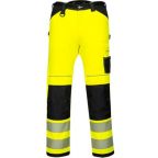 Munkavédelmi  Deréknadrág HiVis Tex Pro neon sárga-fekete 34-es  PW-PW340YBR