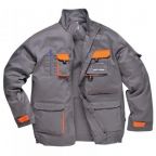 Munkavédelmi  Kabát Texo Contrast szürke-narancs, bélelt, 3XL-es PW-TX18GRR
