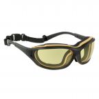 Munkavédelmi Szemüveg MADLUX 60976 sárga, fekete-sárga keret + szivacsbetét, gumipántos