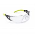 Munkavédelmi  Szemüveg LIMELUX 6LIMC00NSI víztiszta, karc-, páramentes, fekete keret, lime szár