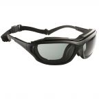 Munkavédelmi Szemüveg MADLUX 60973 füstszín, fekete keret + szivacsbetét, gumipántos