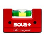 Sola 09Gomagnetic Kompakt vízmérték GO! Magnetic piros 01621101